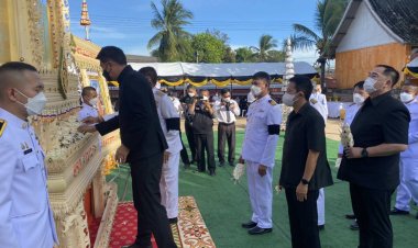 “ผู้ว่าฯตาก-สส.ชัยวุฒิ- นายกเคี้ยง" ร่วมงานพระราชทานเพลิงสรีระสังขาร พระราชวีรากร  ณ.วัดตรีรัตนาราม