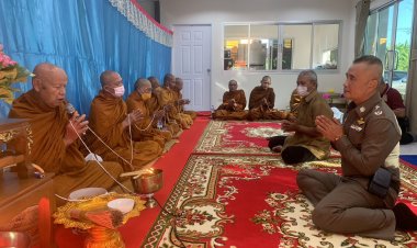 “ผู้การหมู” จัดพิธีทำบุญเปิดอาคารบ้านพักผู้บังคับการตำรวจภูธรเพชรบูรณ์หลังใหม่