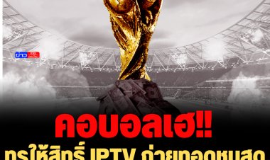 คอบอลเฮ! ทรูให้สิทธิ์ IPTV ถ่ายทอดชมสดบอลโลก 2 นัดสุดท้าย