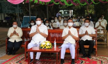 อำนาจเจริญพุทธศานิกชนร่วมใจประกอบพิธีเจริญพระพุทธมนต์และเจริญจิตตภาวนาถวายพระพ รชัยมงคลแด่สมเด็จพระเจ้าลูกเธอ เจ้าฟ้าพัชรกิติยาภาฯ