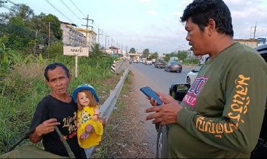 เปิดใจ! หนุ่มกู้ภัยร่วมกตัญญูปราจีนบุรีหัวใจหล่อ  หลังช่วยลุงวัย 60 ปี กำลังอุ้มตุ๊ดตาเทพเดินเท้ากลับหนองบัวลำภู