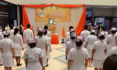 แพทย์-พยาบาล-บุคลากรทางการแพทย์ รพ.ขอนแก่น ร่วมถวายพระพรให้พระองค์ภาหายจากพระอาการประชวร