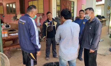 รวบหนุ่มพนง.โรงงานย่องขโมยสายไฟโรงสูบน้ำประปาหมู่บ้านขายหาเงินเสพยาบ้า