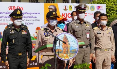 ศรีสะเกษ Kick Off ร่วมใจสวมหมวกนิรภัย 100% วันป้องกันอุบัติภัยแห่งชาติประจำปี 2565