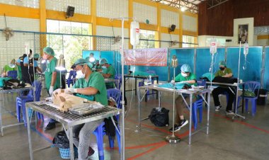 ปศุสัตว์อำนาจเจริญออกหน่วยบริการผ่าตัดทำหมัน และฉีดวัคซีนป้องกันโรคพิษสุนัขบ้า