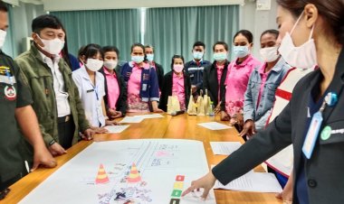 อำเภอยางชุมน้อย ฝึกซ้อม เข้ม..! แผนรับอุบัติเหตุและบรรเทาสาธารณภัย รับเทศกาลปีใหม่