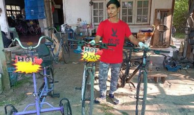 หนุ่มปราจีนบุรีไอเดียเจ๋ง! ซื้อจักรยานเก่านำซ่อมขายถูกสร้างรายได้เดือนละ 5 พัน