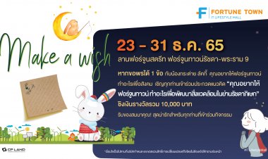 ชวนประกวด “หากขอพรได้ 1 ข้อ  กับน้องกระต่าย ลัคกี้  คุณอยากให้ฟอร์จูนทาวน์ ทำอะไรเพื่อสังคม” ชิงเงิน 10,000 บาท