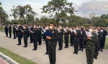 หน่วยเฉพาะกิจกรมทหารพรานที่ 23 กันทรลักษ์" ประกอบพิธีสวดมนต์และเจริญจิตภาวนา ถวายพระพรชัยมงคล แด่พระองค์ภา