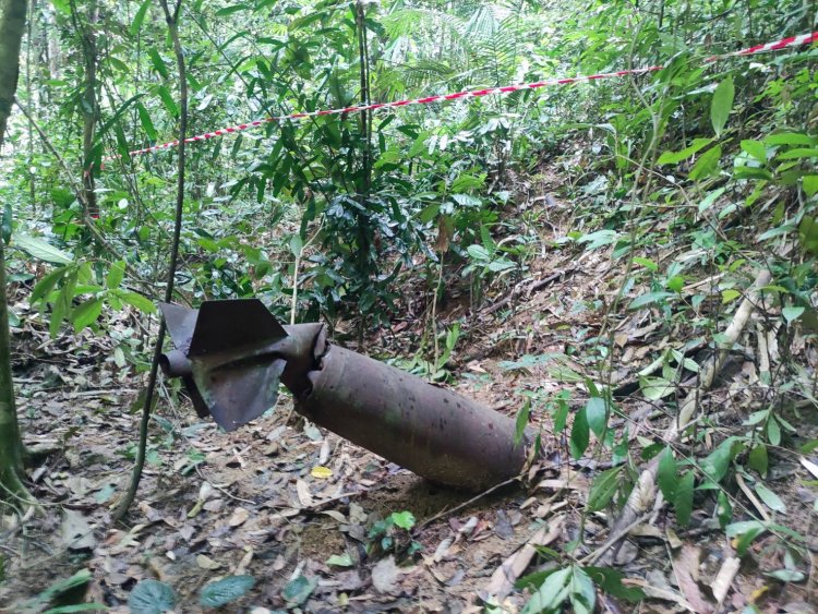 ระทึก!พบระเบิดขนาดใหญ่ MK82 สมัยสงครามคอมมิวนิสต์
