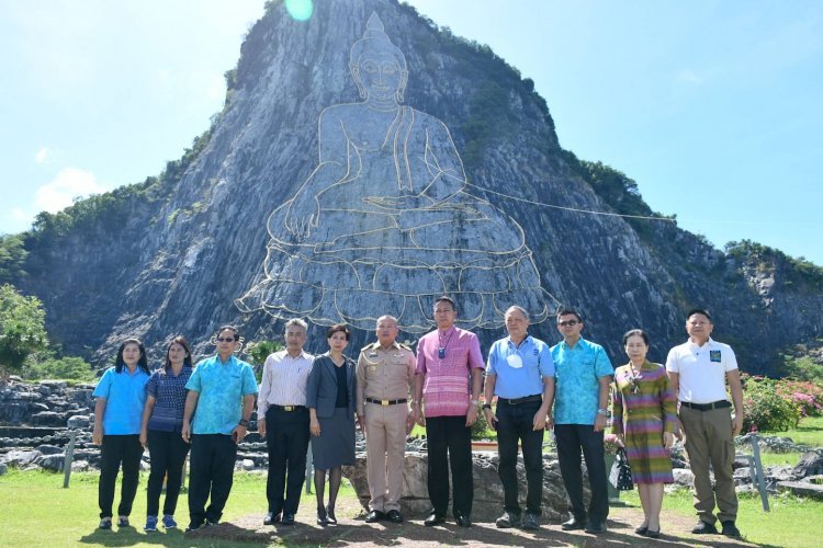 ผู้ว่าฯชลบุรีประชุมซ่อมแซมพระพุทธรูปแกะสลักเขาชีจรรย์ พระพุทธรูปแกะสลักหิน ประจำรัชกาลที่ 9