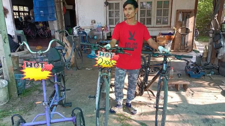 หนุ่มปราจีนบุรีไอเดียเจ๋ง! ซื้อจักรยานเก่านำซ่อมขายถูกสร้างรายได้เดือนละ 5 พัน