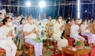 ชาวเมืองกบินทร์บุรีจัดสวดมนต์ข้ามปีหลายวัดเสริมสิริมงคลชีวิตต้อนรับปีใหม่ 2566