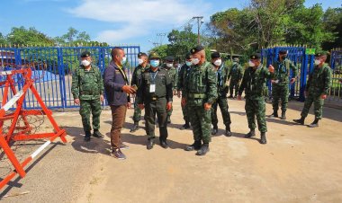 ผู้บัญชาการกองกำลังสุรนารี ลงพื้นที่ตรวจเยี่ยมให้กำลังใจหน่วยป้องกันชายแดน ห้วงเทศกาลวันปีใหม่ 2566