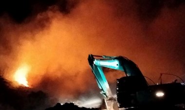 อำนาจเจริญไฟไหม้บ่อขยะพื้นที่กว่า 90 ไร่ชาวบ้านได้รับผลกระทบระนาว