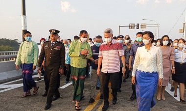 พ่อเมืองตาก – ผู้ว่าฯเมียวดี ร่วมเปิดสะพานมิตรภาพฯแห่งที่ 1.  ด่านแม่สอด คึกคัก
