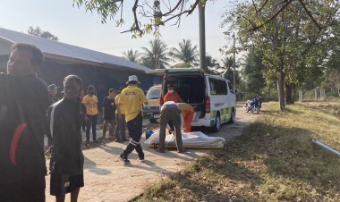 หนุ่มพิมายหน้ามืดวูบหมดสติตกสระจมน้ำดับขณะล้างมือในสระน้ำสาธารณะกลางหมู่บ้าน