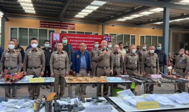 ผู้การปากน้ำ ประธานตัดทำลายอาวุธปืนเถื่อนเกือบสองร้อยกระบอก