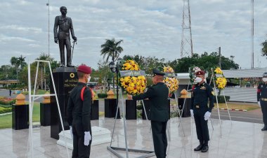 “กองกำลังสุรนารี ร่วมพิธีวางพวงมาลา เนื่องในวันกองทัพไทย ประจำปี 2566”