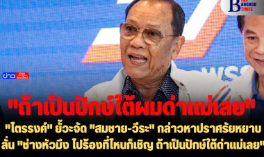"ไตรรงค์" ยั้วะจัด "สมชาย-วีระ" กล่าวหาปราศรัยหยาบ ลั่น "ช่างหัวมึง ไปร้องที่ไหนก็เชิญ ถ้าเป็นปักษ์ใต้ด่าแม่เลย"
