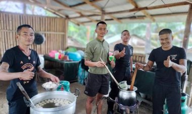 ผู้บังคับกองร้อยทหารพรานที่ 4905จัดเลี้ยงฉลองอาหารพิเศษ ให้แก่กำลังพล สร้างขวัญกำลังใจในการปฏิบัติงาน