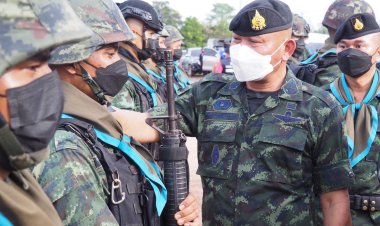 ผบ.บก.ควบคุมสุริโยทัย ต้อนรับ"พล.อ.กิตติศักดิ์"ลงพื้นเยี่ยมกำลังปฎิบัติงานชายแดนไทย-มาเลเซีย