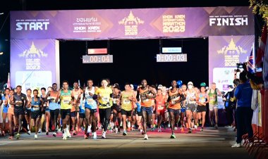 หนุ่มเคนย่า-สาวเอธิโอเปีย คว้าแชมป์ขอนแก่นมาราธอน 2023 ท่มมกลางนักวิ่งทั่วโลกร่วมแข่งขันนับหมื่นคน