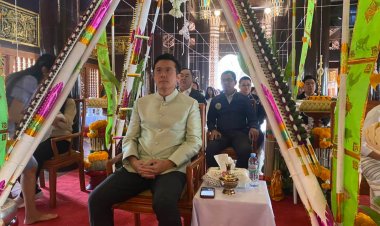 รมว.ชัยวุฒิ  ปธ.ทำบุญใหญ่ วัดโลกโมลี  วัดโบราณเก่าแก่ เมืองล้านนา