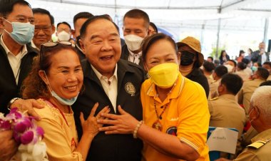 "ลุงป้อม"ฟิตจัดลงพื้นที่หาเสียงเมืองนครปฐม-ราชบุรี ลั่นเร่งแผนแก้ท่วมลุ่มน้ำท่าจีน