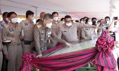 องคมนตรี ลงพื้นที่ติดตามขับเคลื่อนโครงการในพระราชดำริที่ศรีสะเกษ ที่อ่างเก็บน้ำห้วยติ๊กชู