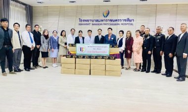 สมาคมวัฒนธรรมและเศรษฐกิจไทย-เมียนมา มอบ CPE gown รพ.มหาราชนครราชสีมา