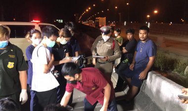 ผู้ช่วยช่างภาพอัมรินทร์ ประสบอุบัติเหตุ ขับรถจักรยานยนต์พุ่งชนแบริเออร์ ดับ ถนนพระราม2