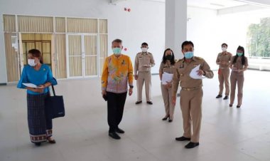 ผู้ว่าฯตาก พร้อม ผอ.กกต.ประจำจังหวัดตาก ตรวจพื้นที่สำหรับรับสมัครเลือกตั้ง สส.