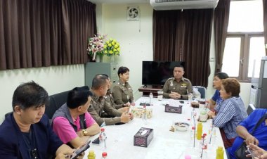 ผกก.แม่สอด  พบสื่อมวลชน ประสานงานการทำข่าวและประชาสัมพันธ์