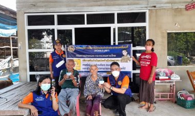 นอภ.ยางชุมน้อย สั่งเจ้าหน้าที่ ลุย ..! ออกบริการทำบัตรประชาชนผู้ป่วยติดเตียง