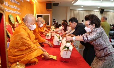 คังเซน-เคนโกฯพิธีบวงสรวงสักการะสิ่งศักดิ์สิทธิ์พระพรหมธาดา-ทำบุญเจริญชัยมงคลทางศาสนาพระสงฆ์ 9 รูปในโอกาสก้าวสู่ 30 ปี