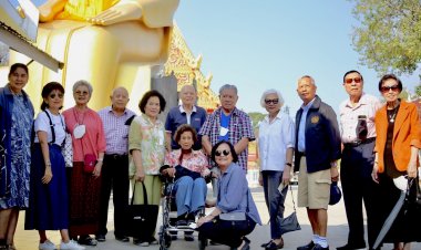 ชมรมนายทหารอาวุโสชูใจทหารเก่าพาไหว้พระเมืองอ่างทอง