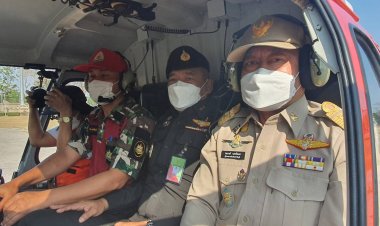 ผู้ว่าฯ ปราจีนบุรี ขึ้น ฮ.สำรวจและติดตามประเมินสถานการณ์คุณภาพอากาศ-ป้องกันบรรเทาปัญหาไฟป่า