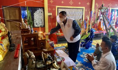 “นายกเคี้ยง” พลังประชารัฐ   ร่วมงานทำบุญสืบชะตา ครบรอบ 11ปี  สมาคมกู้ภัยพระธาตุผาแดง..."คนบ้านเฮา"