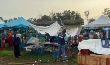 พายุฝนหอบลมแรงพัดถล่มงานเบญจมาศบานในม่านหมอกโคราชยับ-นนท.หนีกระเจิง