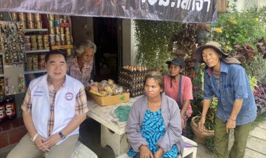 "นายกเคี้ยง คนบ้านเฮา" ลงพื้นที่พบปะพี่น้องชาวบ้าน ต. แม่กาษา  มีเราไม่มีแล้ง มีน้ำไม่มีจน