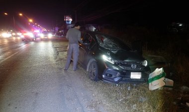 สาววัย 24 สุดช็อก!ควบเก๋งชนคนข้ามถนน คอเกือบขาดดับสยอง