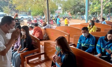 "นายกเคี้ยง คนบ้านเฮา" ร่วมทำบุญทอดผ้าป่าสามัคคี เพื่อพัฒนา ทางการแพทย์  รพ.สต.แม่ตาว