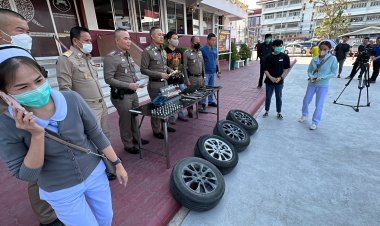 พ่อค้าปลาตกอับ!ตำรวจตามรวบ"ดำ ล้อแม็ก"ตระเวนฉกล้อรถภายในม.ขอนแก่น อ้างขัดสนเรื่องเงิน