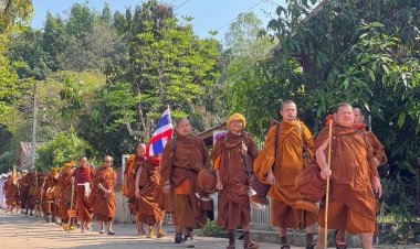 84 ชีวิต 84 ศรัทธา เดินเท้าธรรมจาริก 500 กม.เป็นวันที่ 4 สระแก้ว-ละหานทราย-พระธาตุพนม