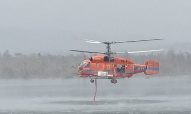 ปภ.ร่วมกับกองทัพบก  นำเฮลิคอปเตอร์ ขึ้นบินดับไฟป่าแม่ปิงจังหวัดตาก