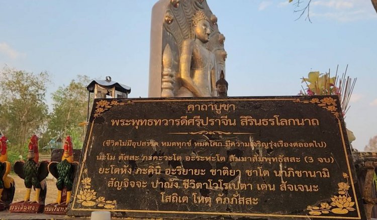 อึ้ง มหัศจรรย์! ผึ้งหลวงทำรังครบทั้ง 7เศียรพญานาค ที่คลุมหลวงพ่อทวารวดี – พระปางนาคปรกใหญ่สุดในไทย