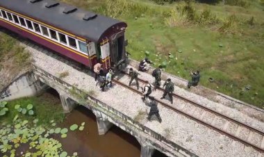 ฝ่ายความมั่นคงสนธิกำลังฝ่ายปกครองซ้อมแผนรับมือผู้ก่อการร้ายลอบวางระเบิดขบวนรถไฟชายแดนใต้