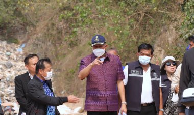 พ่อเมืองชลบุรีลงพื้นที่แก้ไขปัญหาขยะบนเกาะล้านสะสมมามีปริมาณมากกว่า 50,000 ตัน