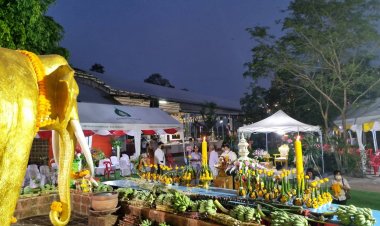 ปราจีนบุรีจัดพิธีบวงสรวง-ถวายช้างพลายมหาเมฆพระภักดีเดชะวีระบุษเมืองประจันตคามผู้พลีชีพในสนามรบไทย - ญวน